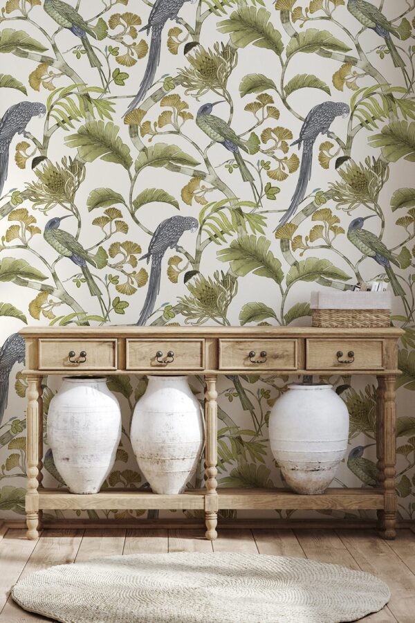 Josephine Munsey Maitland Living Branches Hilles White & Greens - Image 3