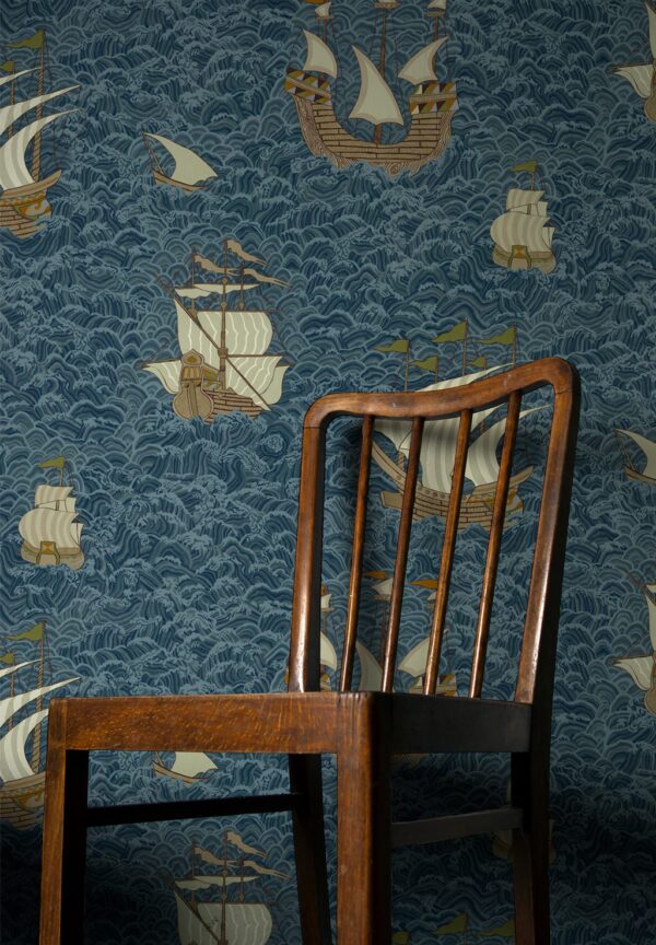 Josephine Munsey Juniper Ships Dark Blue - Image 2