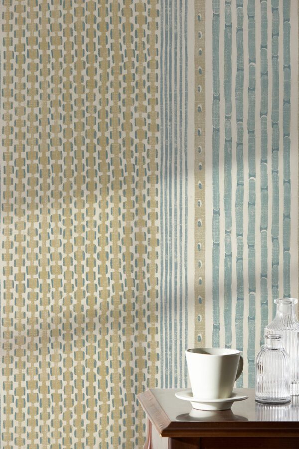 Josephine Munsey Juniper Rita Stripe Blush and Soft Olive - Image 2