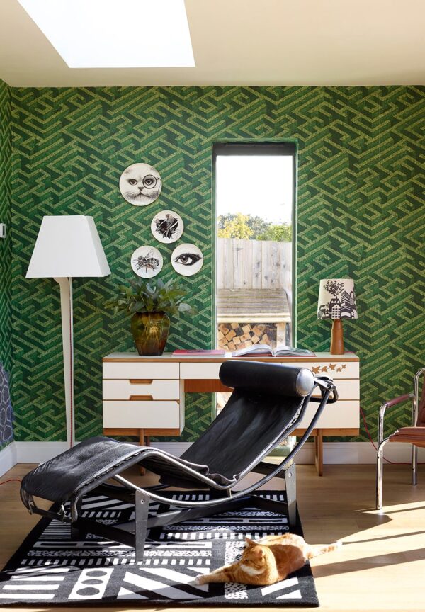 Josephine Munsey Portfolio 1 - Labyrinth Wallpaper - Green - Image 5