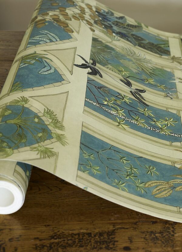 Josephine Munsey Portfolio 1 -Abandoned Arches Wallpaper - Celadon & Stone - Image 3