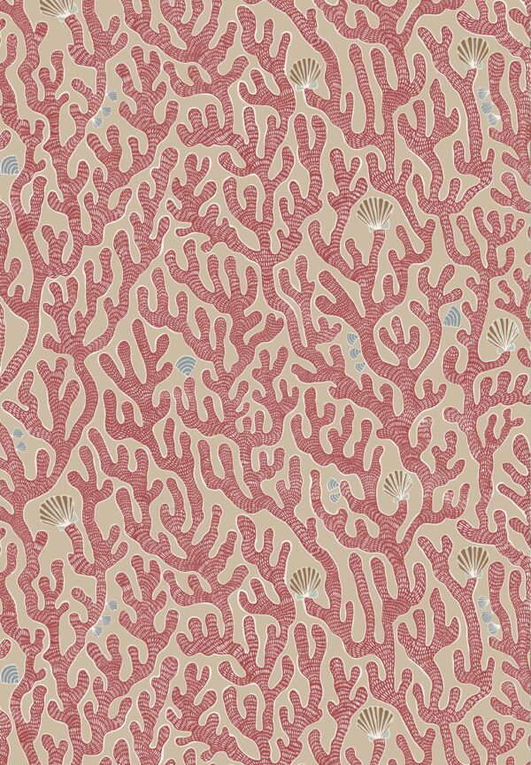 Josephine Munsey Portfolio 2 -  Coral Wallpaper - Red Toppings