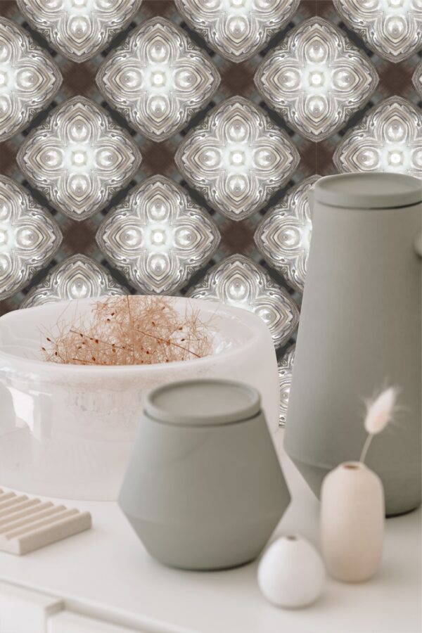 Julia Clare Beyond Antiquity - Carved Mahogany Silver & brown - Image 2