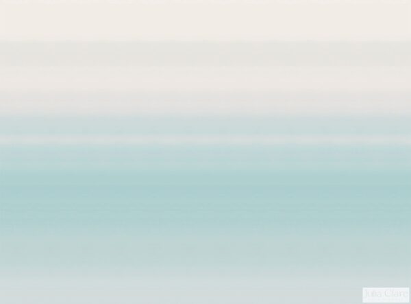 Horizon in Turquoise Mural