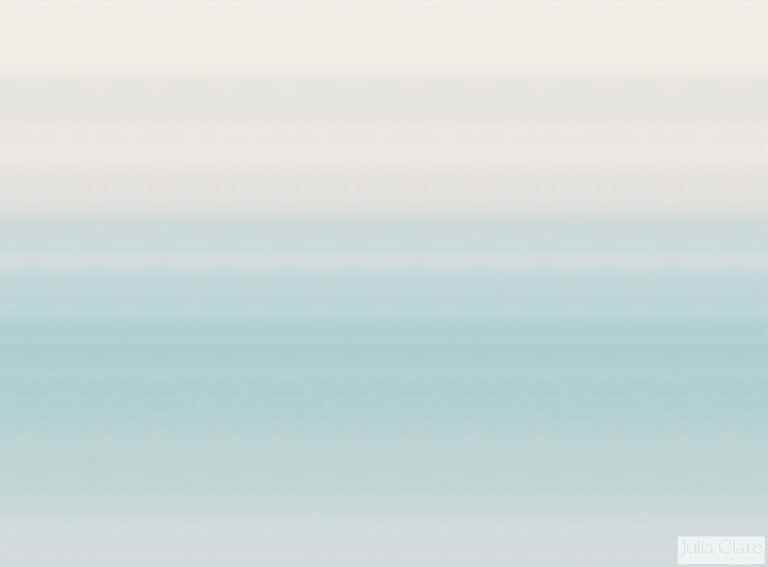 Horizon in Turquoise Mural