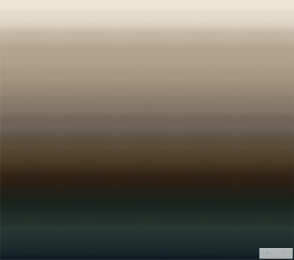 Julia Clare Ionian Mural - Midnight Lagoon in Brown / Green Mural