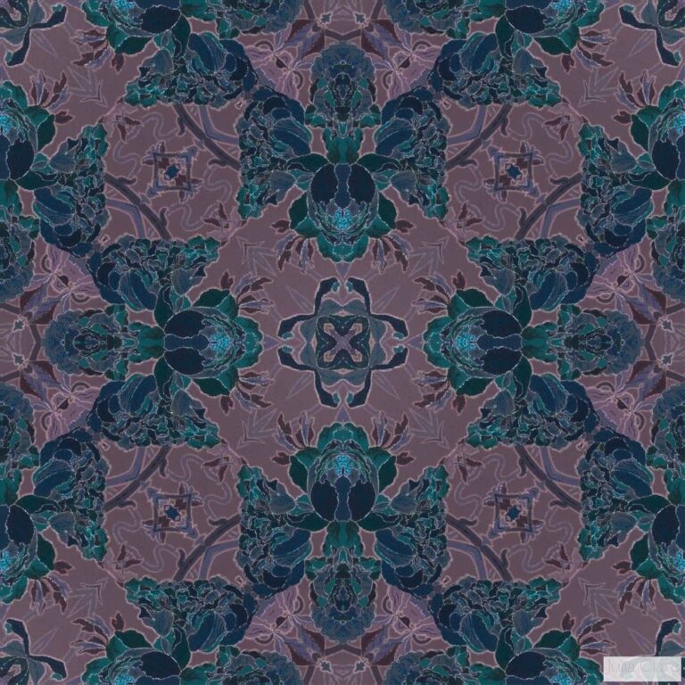 Parisian botanical wallpaper