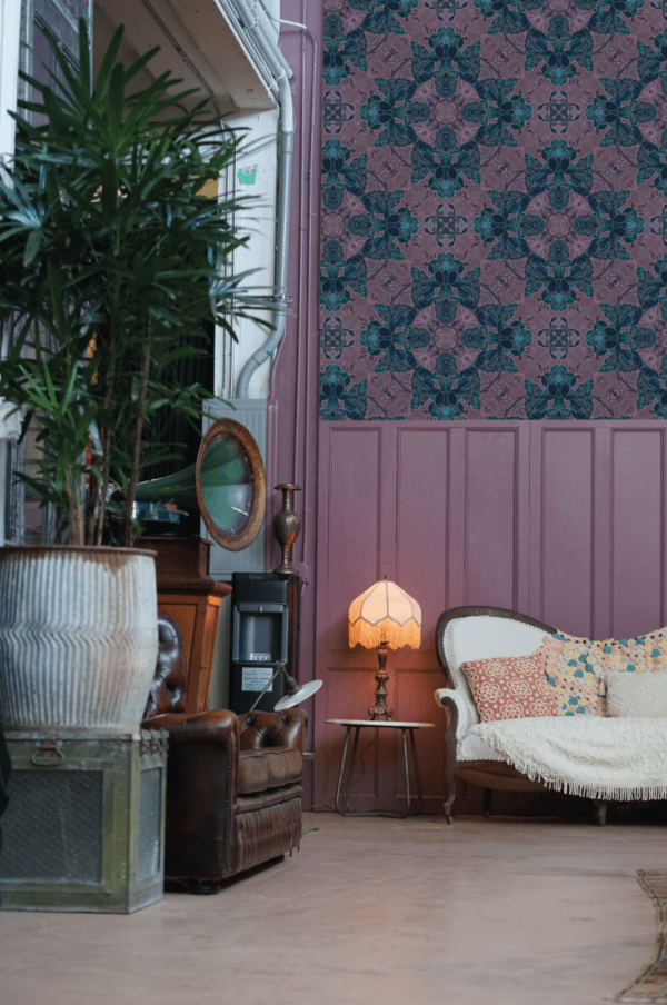 Julia Clare Nouveau Botanique - Parisian Botanical Mauve & Teal - Image 5