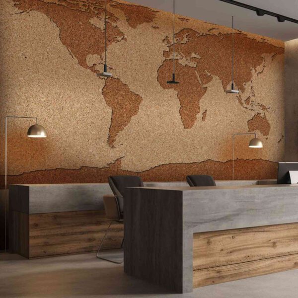Wall Dreamer Panoramic wallpaper Cork World Map WAD0187 - Image 5