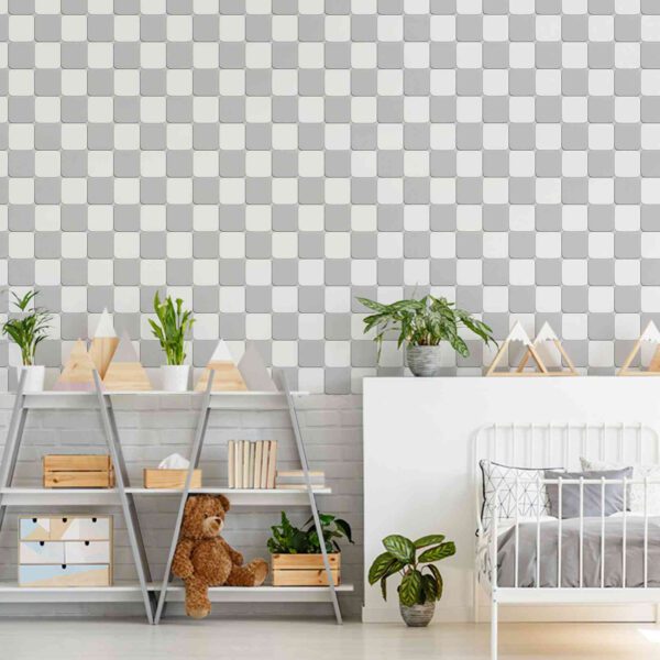 Wall Dreamer Panoramic Grey Duo Checkerboard WAD0214 - Image 5