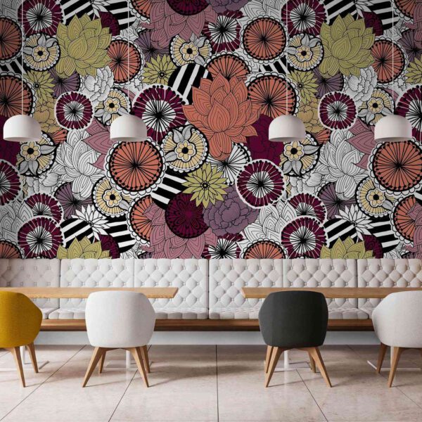 Wall Dreamer Panoramic Blooming Colors - Tangelo WAD0183-1 - Image 2