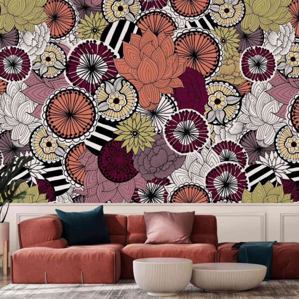 Wall Dreamer Panoramic Blooming Colors - Tangelo WAD0183-1 - Image 4