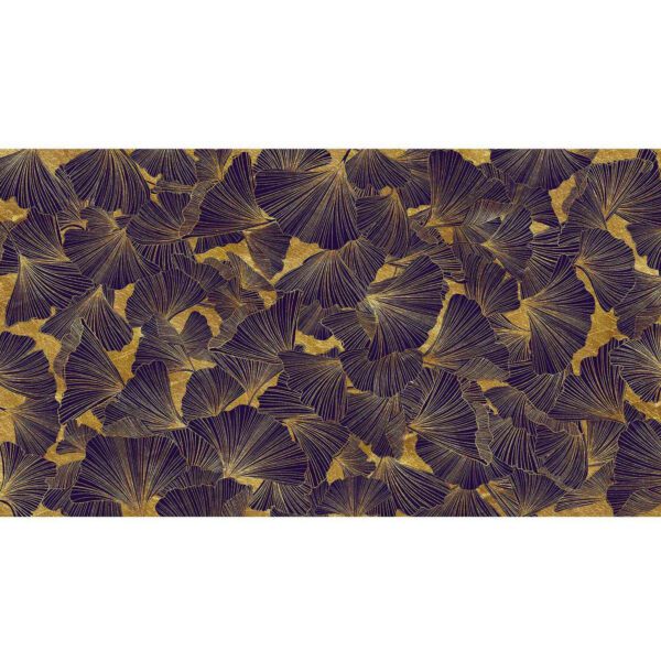 Wall Dreamer Panoramic wallpaper Ginkgo Gold Purple WAD0217 - Image 2
