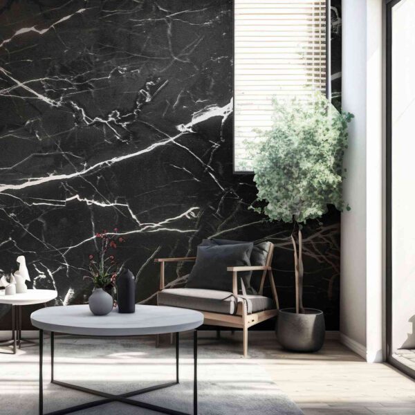 Wall Dreamer Panoramic wallpaper Marble Effect Black WAD0194_1 - Image 4