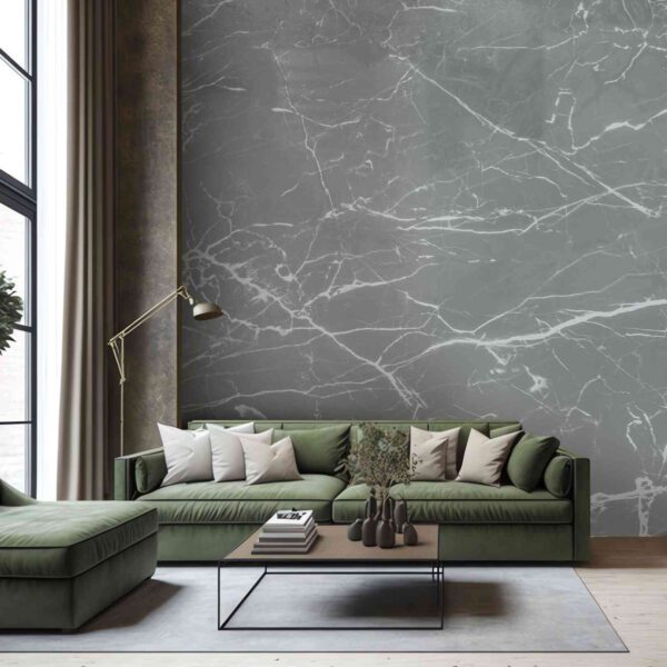 Wall Dreamer Panoramic wallpaper Marble Effect Grey WAD0194 - Image 5