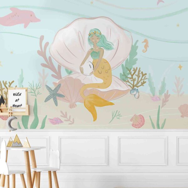 Wall Dreamer Panoramic wallpaper My Little Mermaid Blue WAD0174 - Image 4