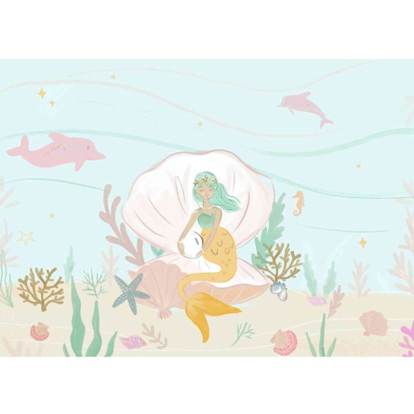 Wall Dreamer Panoramic wallpaper My Little Mermaid Blue WAD0174 - Image 3