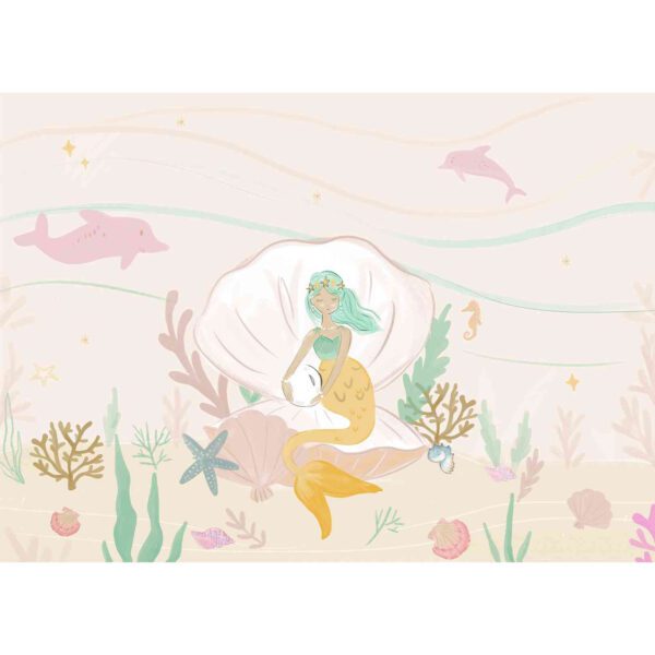 Wall Dreamer Panoramic wallpaper My Little Mermaid Pink WAD0173 - Image 2