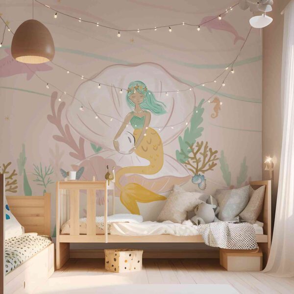 Wall Dreamer Panoramic wallpaper My Little Mermaid Pink WAD0173 - Image 5