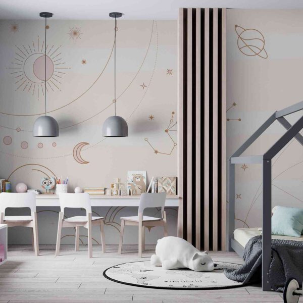 Wall Dreamer Panoramic wallpaper Pink Constellation WAD0172 - Image 3