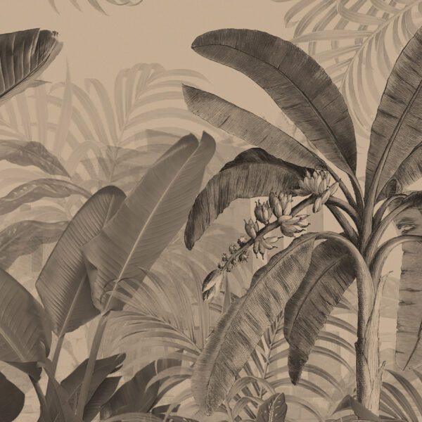 Wall Dreamer Panoramic Tropical Haven Sepia WAD0246-1