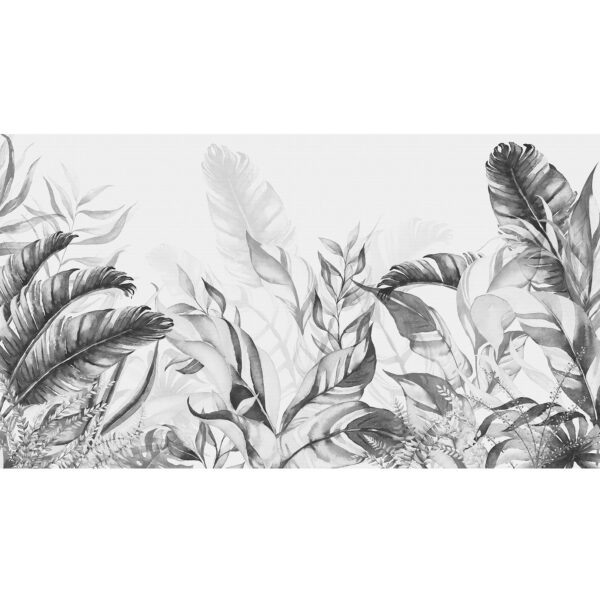 Wall Dreamer Panoramic wallpaper Tropical Magic Black and White WAD0240-1 - Image 3
