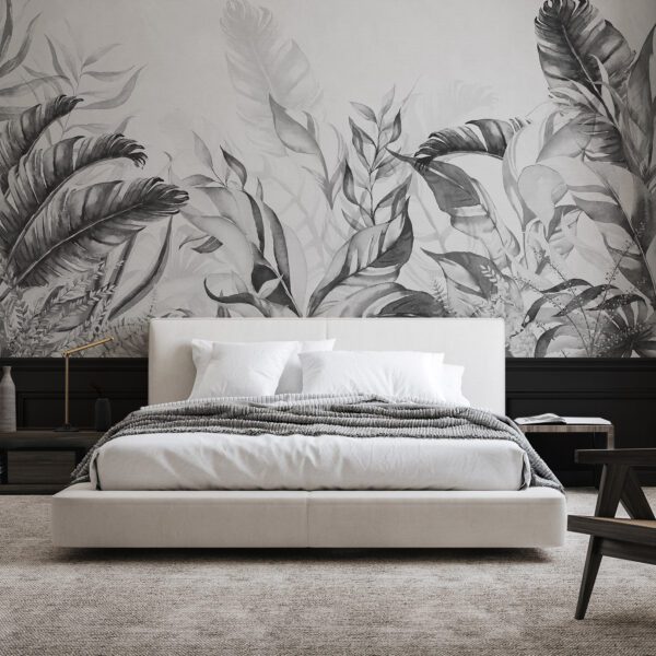 Wall Dreamer Panoramic wallpaper Tropical Magic Black and White WAD0240-1 - Image 6