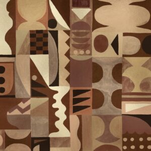 Coordonne Random Metallics II Fauvism Gold Mural