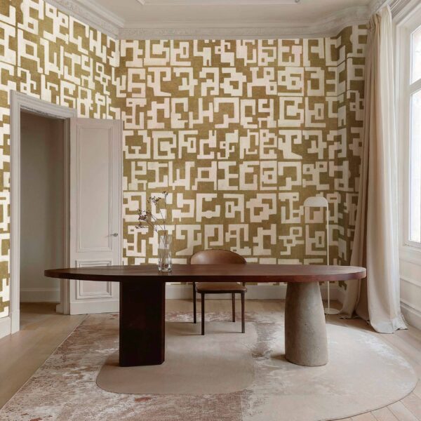 Coordonne Random Metallics II Gestural Gold Mural - Image 2