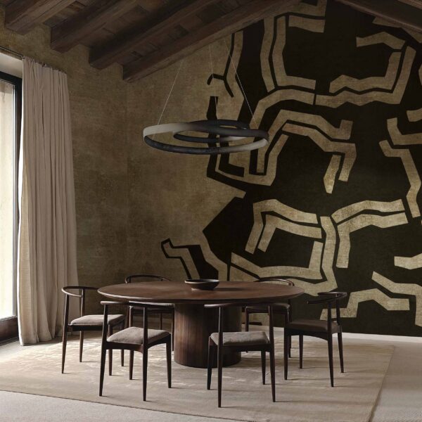 Coordonne Random Metallics II Leku Coal Mural - Image 2